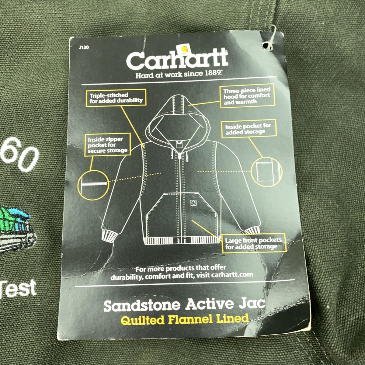 Carhartt J130 MOS Jacket Mens XL Tall Duck Canvas Locomotive