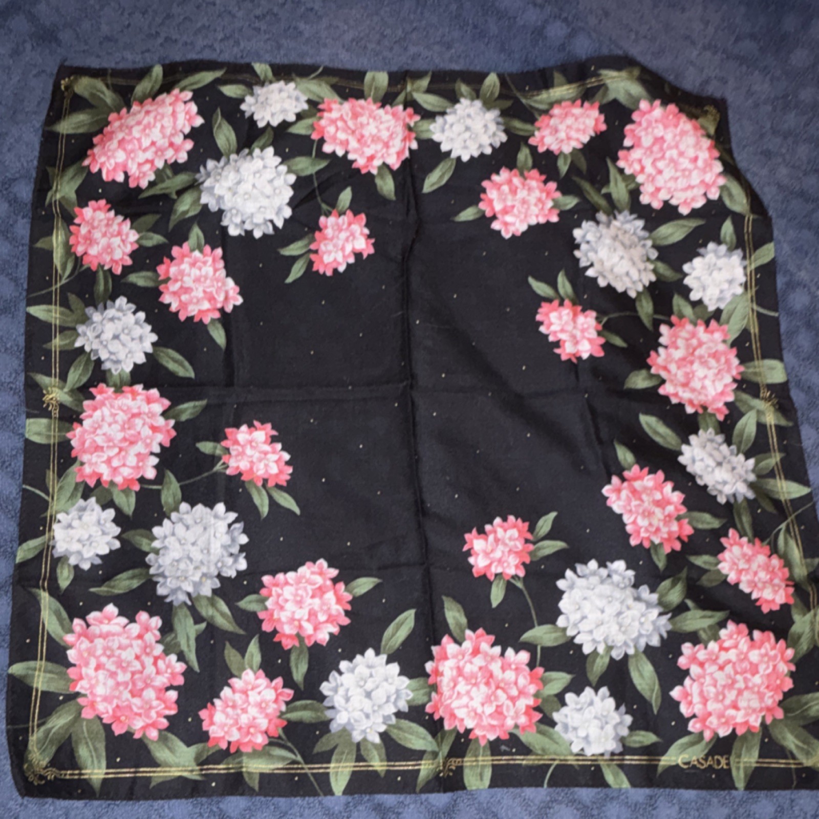 Junko Koshino Casade Valentino Garavani Andre Maurice Floral Handkerchiefs Lot … thumbnail 3