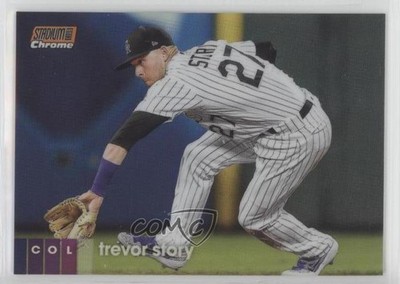 2020 Topps Stadium Club Chrome Orange 79/99 Trevor Story #139 xm5
