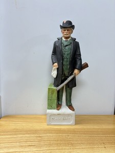 Vintage McCormick 1974 Gunfighter Series Black Bart Whiskey Decanter Empty