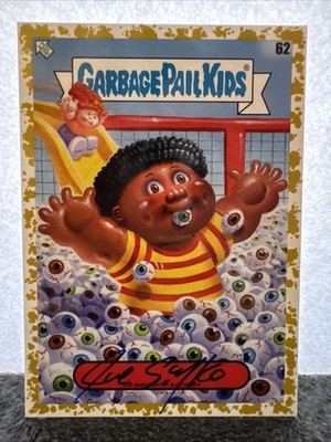 2024 Topps Garbage Pail Kids #62 Eyeball Pit Pete Gold Joe Simko Autograph 17/50