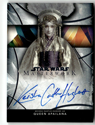 2022 Topps Star Wars Masterwork A-KCH Castle-Hughes Queen Apailana On-Card Auto