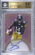 2015 Topps Definitive Collection Rookie Blue 1/10 Sammie Coates BGS 9.5 Auto 5w7