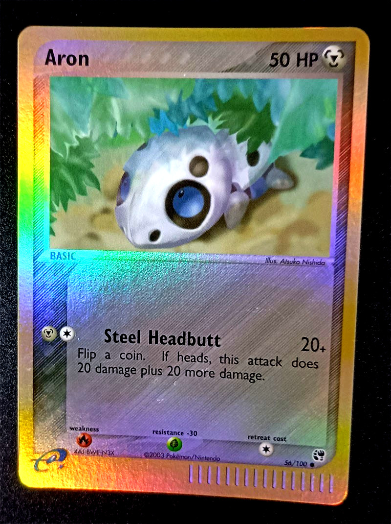 Aron 56/100 Reverse Holo Common EX Sandstorm LP+ With Free eBay Shipping