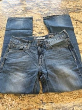 BKE Denim Carter Light Wash Jeans Men's 33S Boot Cut 30" inseam 33X30