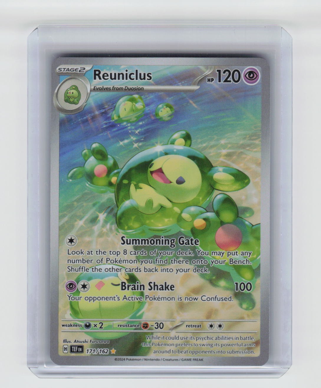 Reuniclus 171/162 Illustration Rare Temporal Forces Pokemon Holo Near Mint