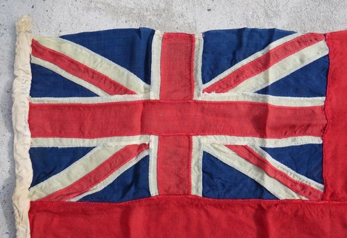 Esso Pembrokeshire Original Panel Stitched Red Ensign Flag Suez Canal 1975 - Picture 17 of 24