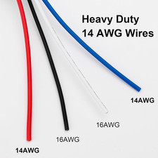 2 Pack Waterproof Relay Kit, 24V 40A, 4 Pin SPST, Heavy Duty 14 AWG Tinned Co...