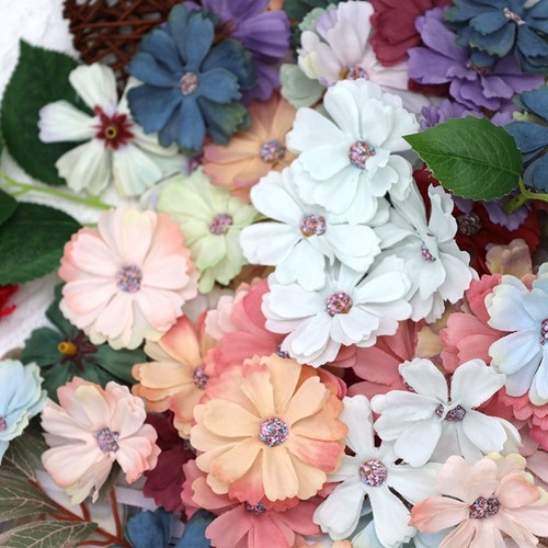 Handgemacht Blumen applique DIY Seiden blume Haar-Clips-Dekor