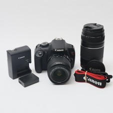 Canon EOS Rebel T5 18MP Digital SLR Camera Bundle w/ EFS 18-55mm 75-300mm Lenses