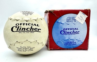 Vintage deBeer Official Clincher 16in Softball F16 Kapok Original Box Haiti