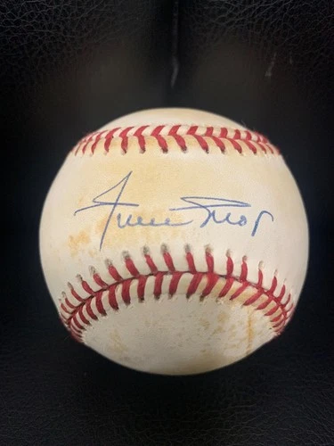 WILLIE MAYS AUTOGRAPHED NL BASEBALL        SOILED+PRICED CHEAP        JSA LETTER