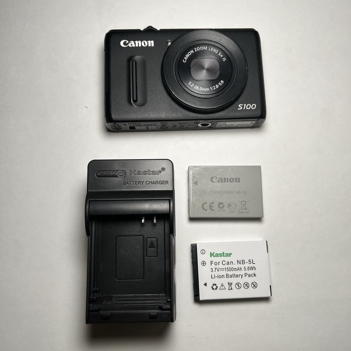 Canon PowerShot S100 12.1MP Digital Camera - Black for sale online