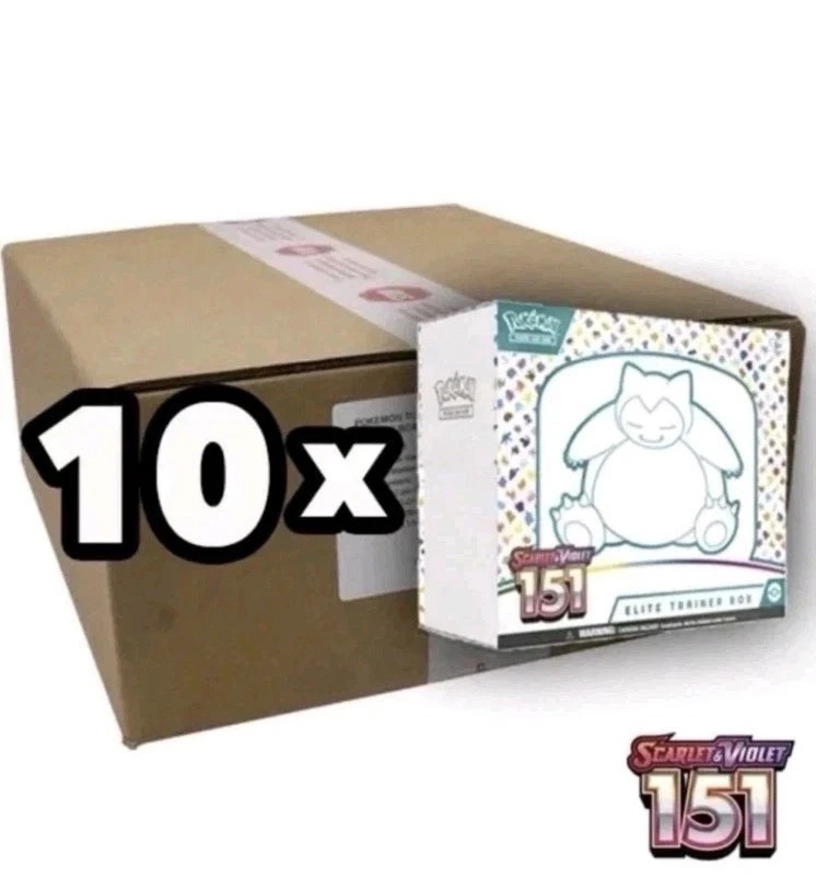 Pokemon TCG Scarlet & Violet 151 10 BOX ELITE TRAINER BOX CASE