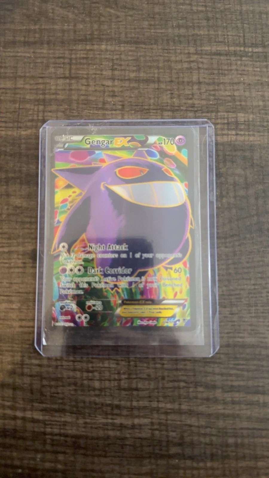 Pokémon Gengar EX Full Art Ultra Rare Holo 170 HP XY Phantom Forces 114/119！！