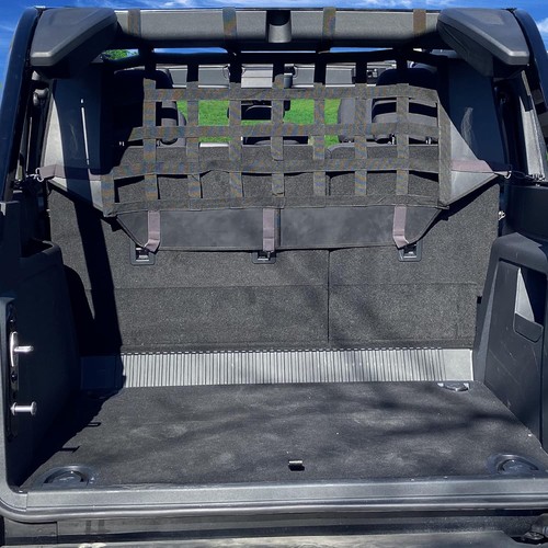 BESTAOO for Ford Bronco Dog Car Barrier, Pet Net Vehicle Safety Mesh Black - Picture 6 of 7