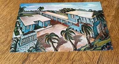 Artist Rendering Of Travel Best Motel Postcard Unposted Route 1 Rare
