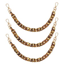 3 Pcs Acrylic Bag Chain Handbag Decoration Crossbody Strap Purse