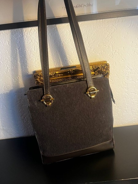 Nina Ricci Monsieur Brown Vintage Leather Shoulder Bag