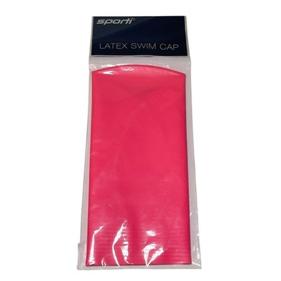 SPORTI Neon Pink Latex Swim Cap SCL005 BRAND NEW/SEALED Read