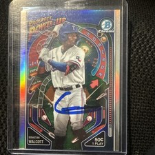 2024 Bowman Sebastian Walcott Signed IP Auto Power Up Insert #PP-20 PROOF