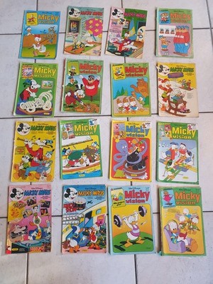 16 Vintage Micky Maus / Micky Vision Comics. Deutsch. Ca. 1970er 1990er Jahre.