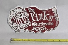 Vintage Cast Aluminum The Finks Weirdsville Car Club Plaque Collectable