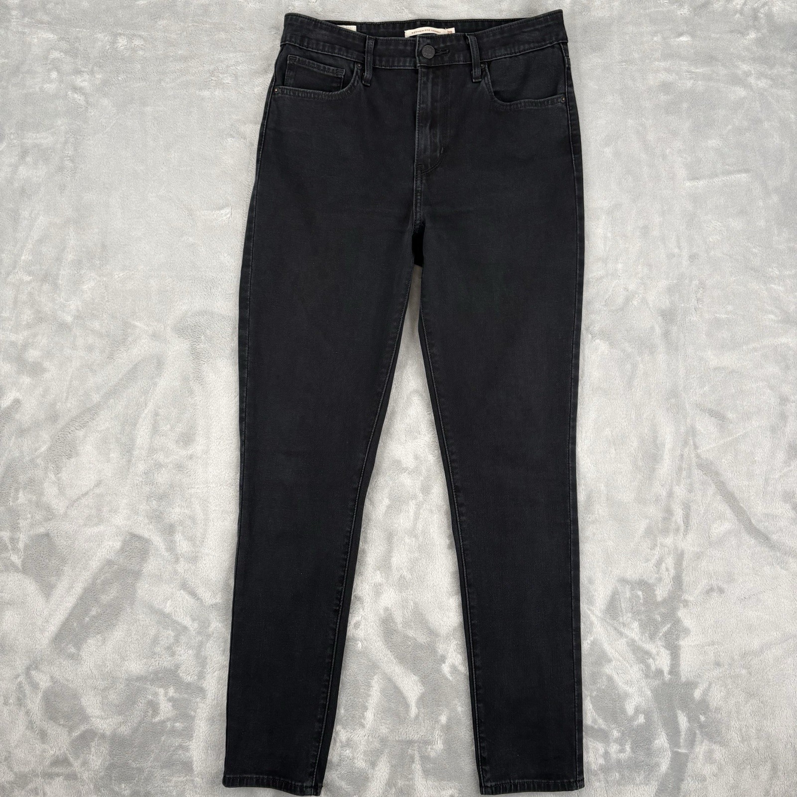 Levi’s Premium 721 High Rise Skinny Jeans Women Sz 29 (Fits 28x27.5) Black