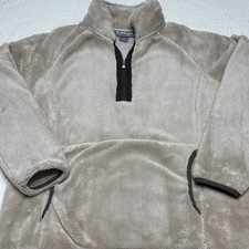 Ariat TEK Sherpa Sweatshirt Women  s Large Tan Fleece 1/4 Zip Pullover