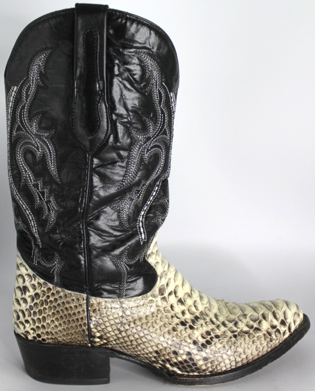 JB Dillon Reserve Natural Python Snake Cowboy Wes… - image 2
