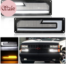 LED Turn Signal Replacement Lights with White DRL Welcome Light Compatible with