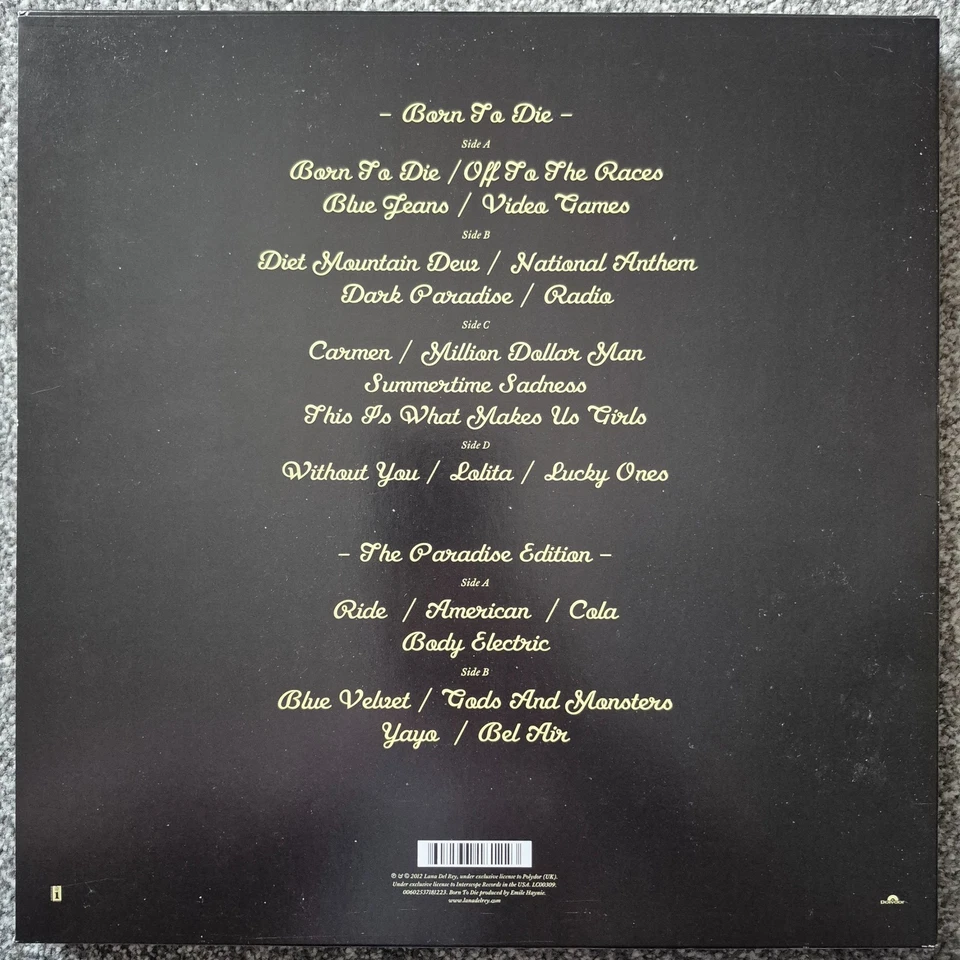 Lana Del Rey Born to Die LP, photo 3 of 5