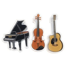 3 Pcs Acrylic Book Clips Piano Music Page Holder Teacher for Pages