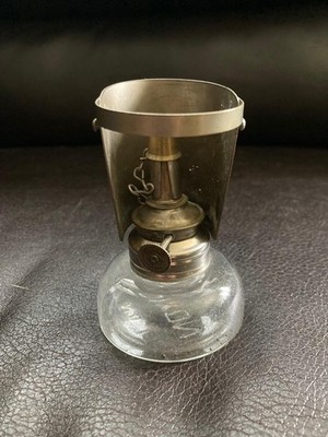 Antique Dixon No. 1 Glass Jeweler's Alcohol LAMP, Heat Shield & Cap