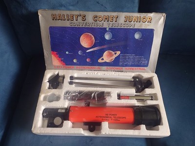 Vintage Kmart Halley s Comet Junior Teleskop OVP komplett 