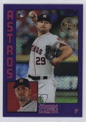 2019 Topps Update Silver Pack Purple 43/75 Corbin Martin #T84U-19 Rookie RC fm0