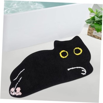 Cat Bathroom Rug - Cat Bath Mat,Soft Bathroom Mat,Absorbent and Non Slip Bath 