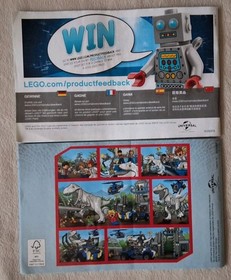 2015 LEGO JURASSIC WORLD 75916 DILOPHOSAURUS AMBUSH SET, COMPLETE WITH MANUALS