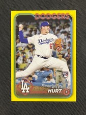 2024 Topps #583 Kyle Hurt Yellow Los Angeles Dodgers