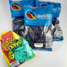 3x Lot 100 Packs Qualatex 11" Sapphire Blue Balloons 300 Total  Extra Mint