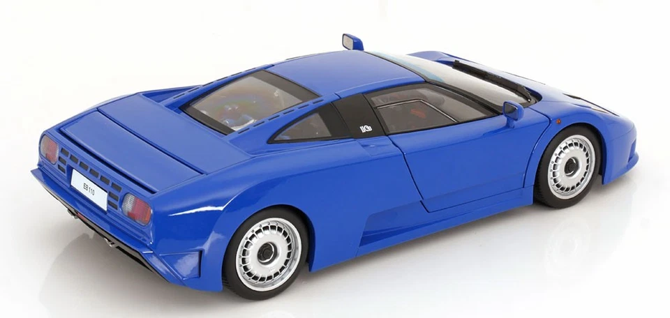 KK Scale 1:12 BUGATTI EB110 BLUE 1991 (OPENING DOORS/BONNET) - Image 4 of 4