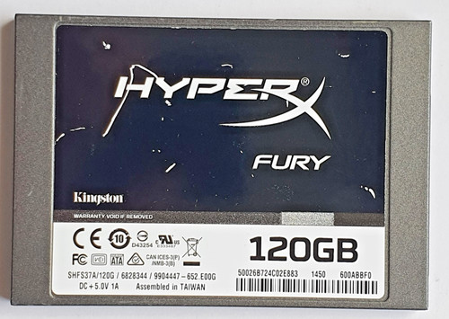 120 GB SATA III Kingston HyperX FURY SHFS37A/120G 2D-NAND MLC SSD 2.5 Festplatte