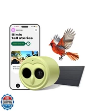 Hibird 4K HD Smart Bird Feeder Camera Solar Powered, 2.4G/5G Dual WiFi Wirele