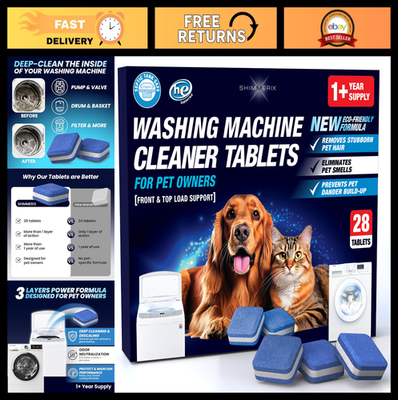 #ad #ad Washing Machine Cleaner Tablets for Pet Owners 28 Pack Deep Clean Septic Saf $28.99