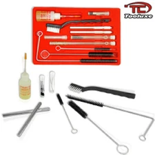 New Pro 22pc Air Tool Paint Spray Gun Cleaning Kit HVLP Gravity Airbrush w/Case
