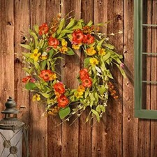 National Tree 22 Inches Spring Flower Wreath