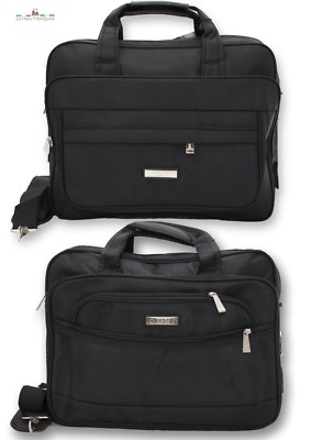 Borsa a Mano da Uomo Lavoro 24 Ore Tracolla Ventiquattrore Nera in