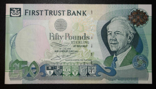 2009 £50 First Trust Bank Limited Belfast Ireland P-138bp -&gt; aUNC &lt;- PROOF