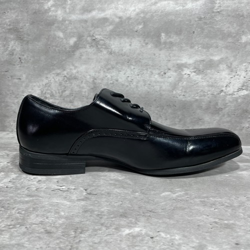 Zapatos Stacy Adams para hombre talla 9 W charol negro Oxford con cordones - Imagen 10 de 13