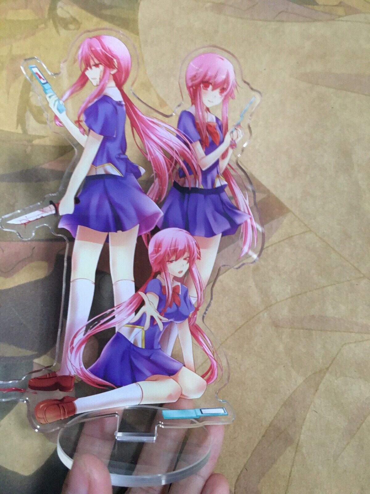 Mirai Nikki/future Diary Yuno Gasai 3.5 Acrylic Charm 